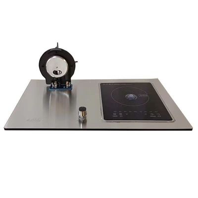 2 Brenner gehärtetes Glas Gas Kochplatte Klappbrenner für die Desktop-Einbettung