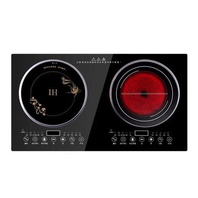 2 Brenner-Leistung Haushalt Induktionskocher Schwarz Strahlkocher Eingebaute Induktionsplatten