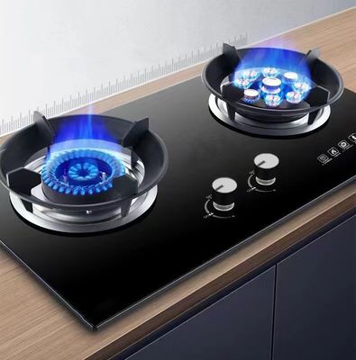 Doppelkocher mit neun Brennern mit elektrischer Zündung für die Gas- und LPG-Hausküche