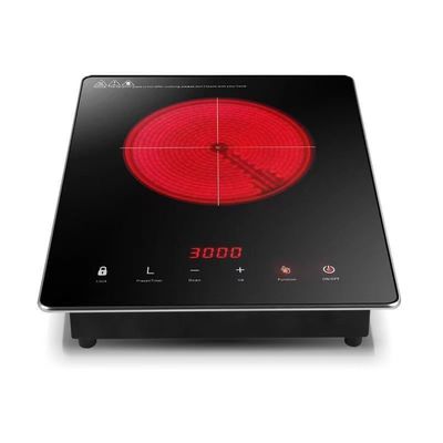 220V Quadrat-Induktionskocher 2000w mit piezoelektrischer Keramikzündung