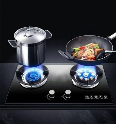 Doppelkocher mit neun Brennern mit elektrischer Zündung für die Gas- und LPG-Hausküche