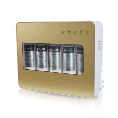 Trinkwasserreiniger mit Umkehrosmose 6 Stufen Weißer RO-Wasserfilter Kapazität 75 GPD