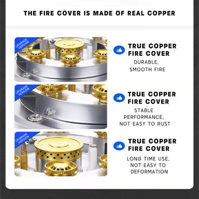 Automatischer Piezo-Zündung Gaskocher Tengao Metall Rand Tisch Top Knopf Knopf Erdgas