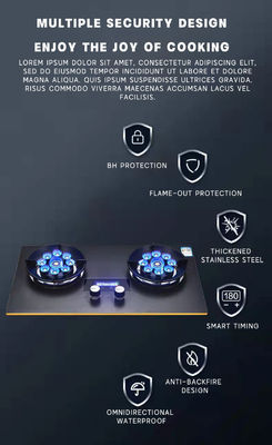 Automatischer Piezo-Zündung Gaskocher Tengao Metall Rand Tisch Top Knopf Knopf Erdgas