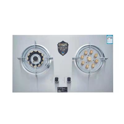 220v Flippable Gaskocher Herd mit 2 Brennern Schreibtisch eingebettete Art Küche Kochen