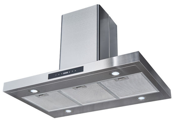 220V Edelstahl gehärtetes Glas Großsaug-Doppelsug-Range-Hüllen für die Küche