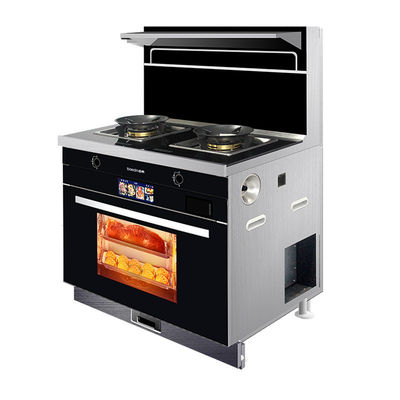 Integrierter Ofen mit 2 Brennern Bild Gaskocher Dampfer und Ofen aus der Fertigung