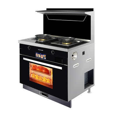 Integrierter Ofen mit 2 Brennern Bild Gaskocher Dampfer und Ofen aus der Fertigung