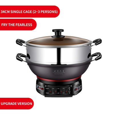 2021 Non-Stick Edelstahl Wok und Topf-Set für kommerzielle Ei-Tiefe Braten Bedürfnisse