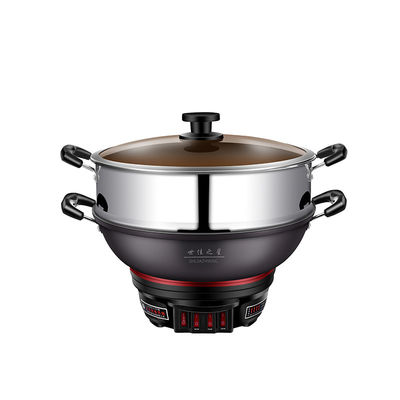 Edelstahl Elektrokessel 28cm Portable Mehrzweck Suppen Topf für das Kochen zu Hause