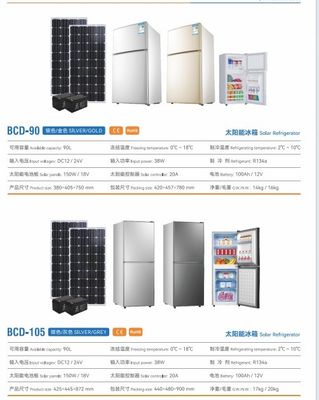 138L 105L 50L Solar DC Kühlschrank Gefrierschrank für Lebensmittelkühlung in Wohnmobil und Wohnmobil