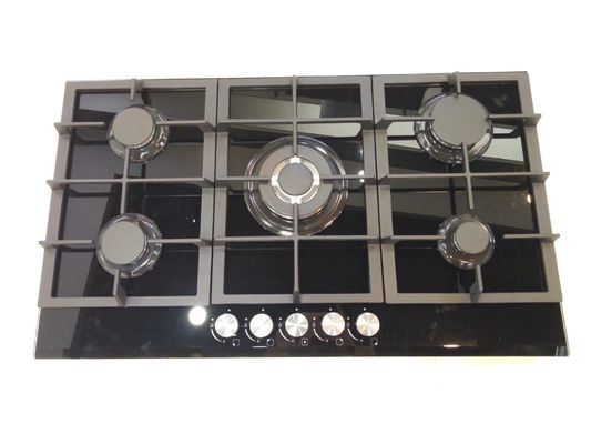 Gehärtetes Glas Oberfläche Elektrische Kochplatte Typ Strahlende Spule Brenner 5 Brenner Gaskocher