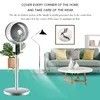 Holen Sie sich den 16 Zoll schwingenden Sockelventilator mit 5 AS Blades Fernbedienung und AC Motor