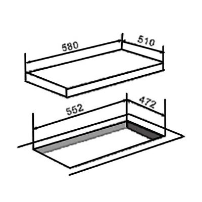 Installation Schreibtisch Eingebettete Brenner Typ 4 Gaskocher Kochen Kochplatte Portable Cooker