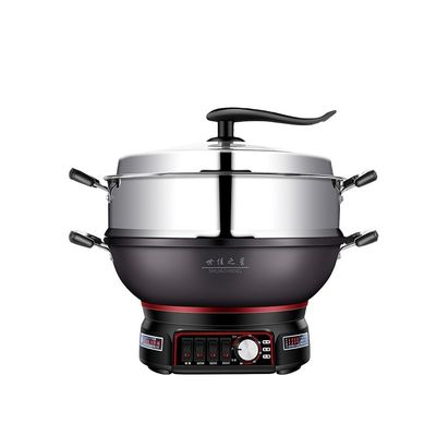 Nichtklebende Beschichtung Elektrische Wok für Haushalte 220 V Braten und Rühren Privatschimmel