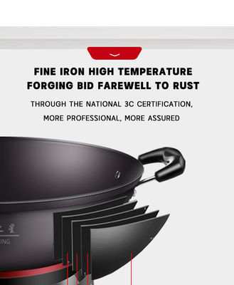 Nichtklebende Beschichtung Elektrische Wok für Haushalte 220 V Braten und Rühren Privatschimmel