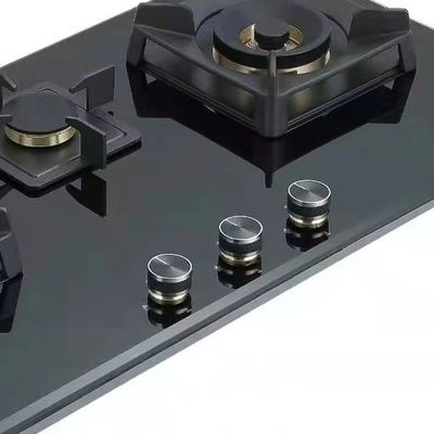 Gaskocher aus Glas mit elektrischer Zündung und 3 Brennern