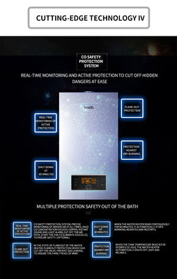 Wandmontierte Kombi-Vollvermischte Kondensationsgaskessel zur Energieeinsparung durch schnelle Heizung