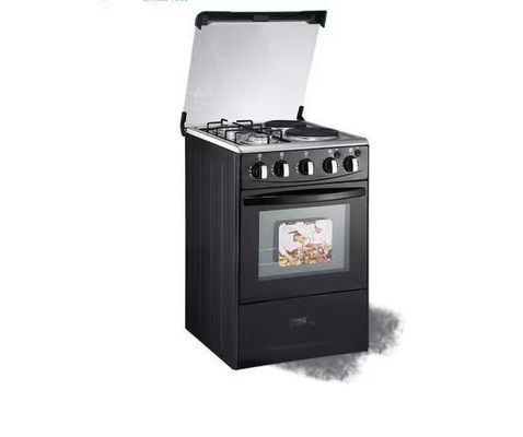 Furnotel Edelstahl 4 Brenner Gaskocher mit Ofen Doppelkochtop