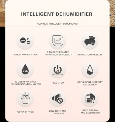 Dehumidifizierungskapazität 30L Vertikaler Haushalts-Portable-Klimaanlage Dehumidifier