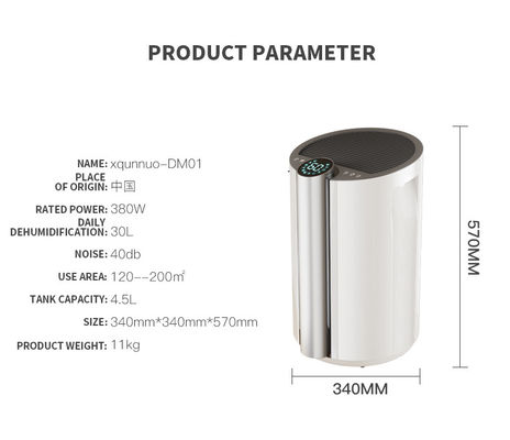 Dehumidifizierungskapazität 30L Vertikaler Haushalts-Portable-Klimaanlage Dehumidifier
