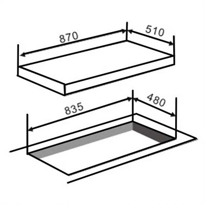 Radiant Coil Brenner Elektrische Kochplatte 6 Brenner Glas Gasbrenner für Küchenkochen