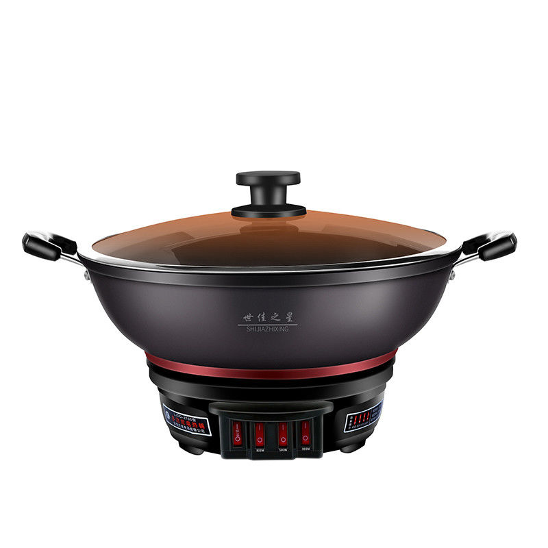 Edelstahl Elektrokessel 28cm Portable Mehrzweck Suppen Topf für das Kochen zu Hause