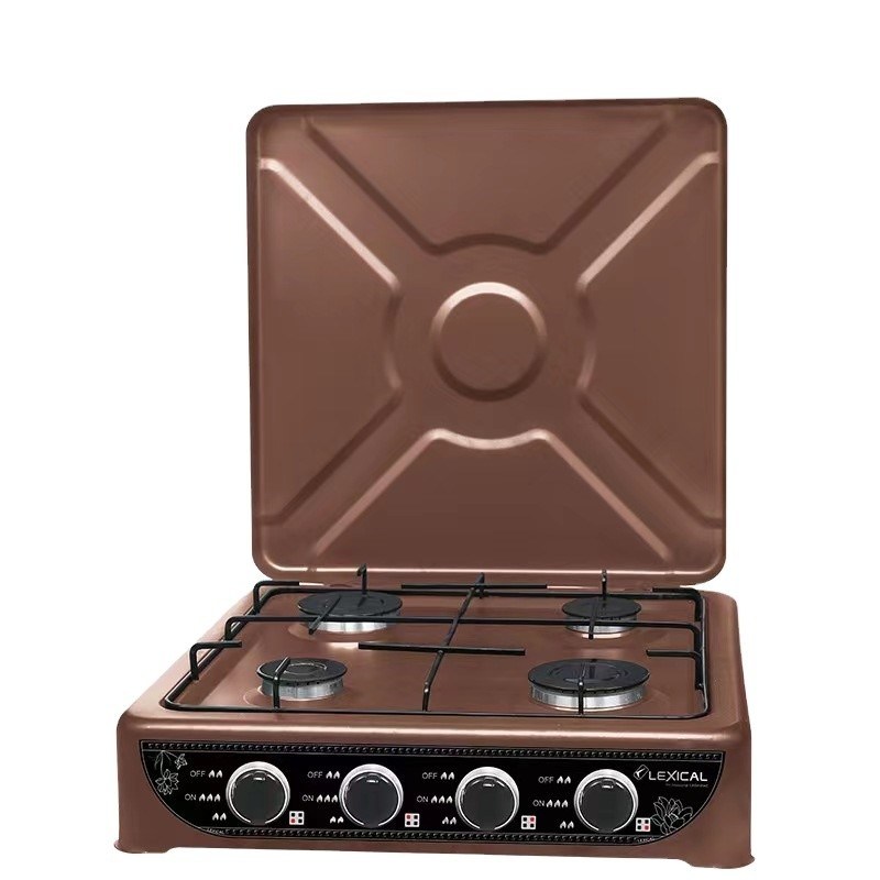 Installation Schreibtisch Eingebettete Brenner Typ 4 Gaskocher Kochen Kochplatte Portable Cooker