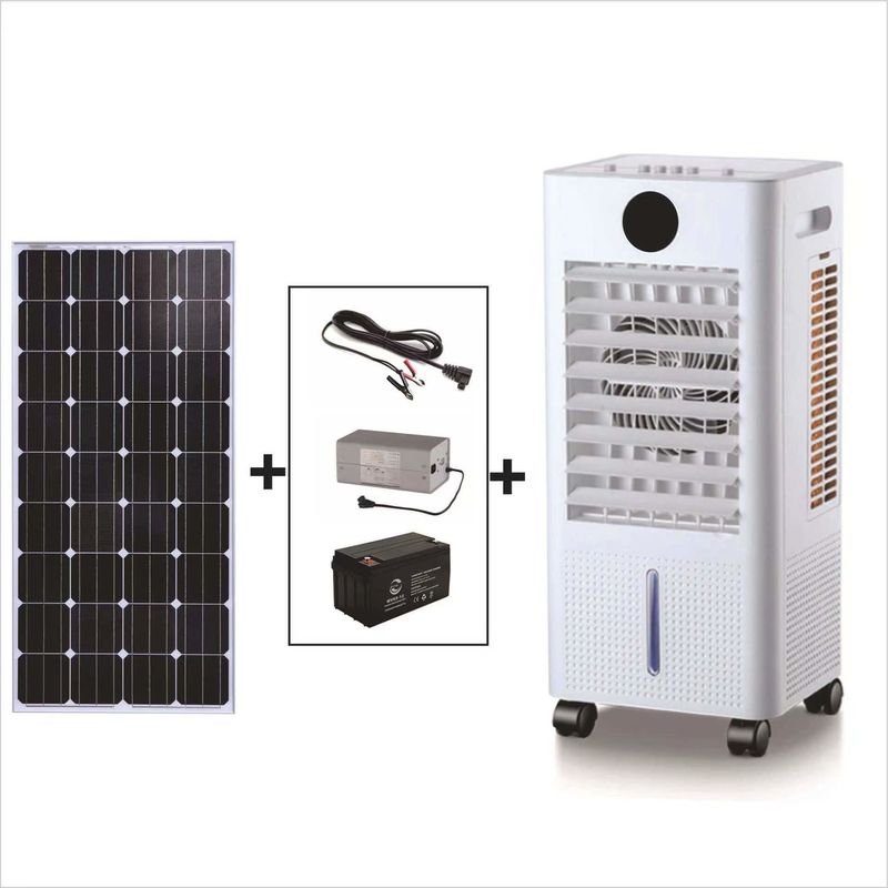 Private Form 12V Gleichstrom-Kühlsolarventilator und Licht für Schiffscontainer Solarbetrieb
